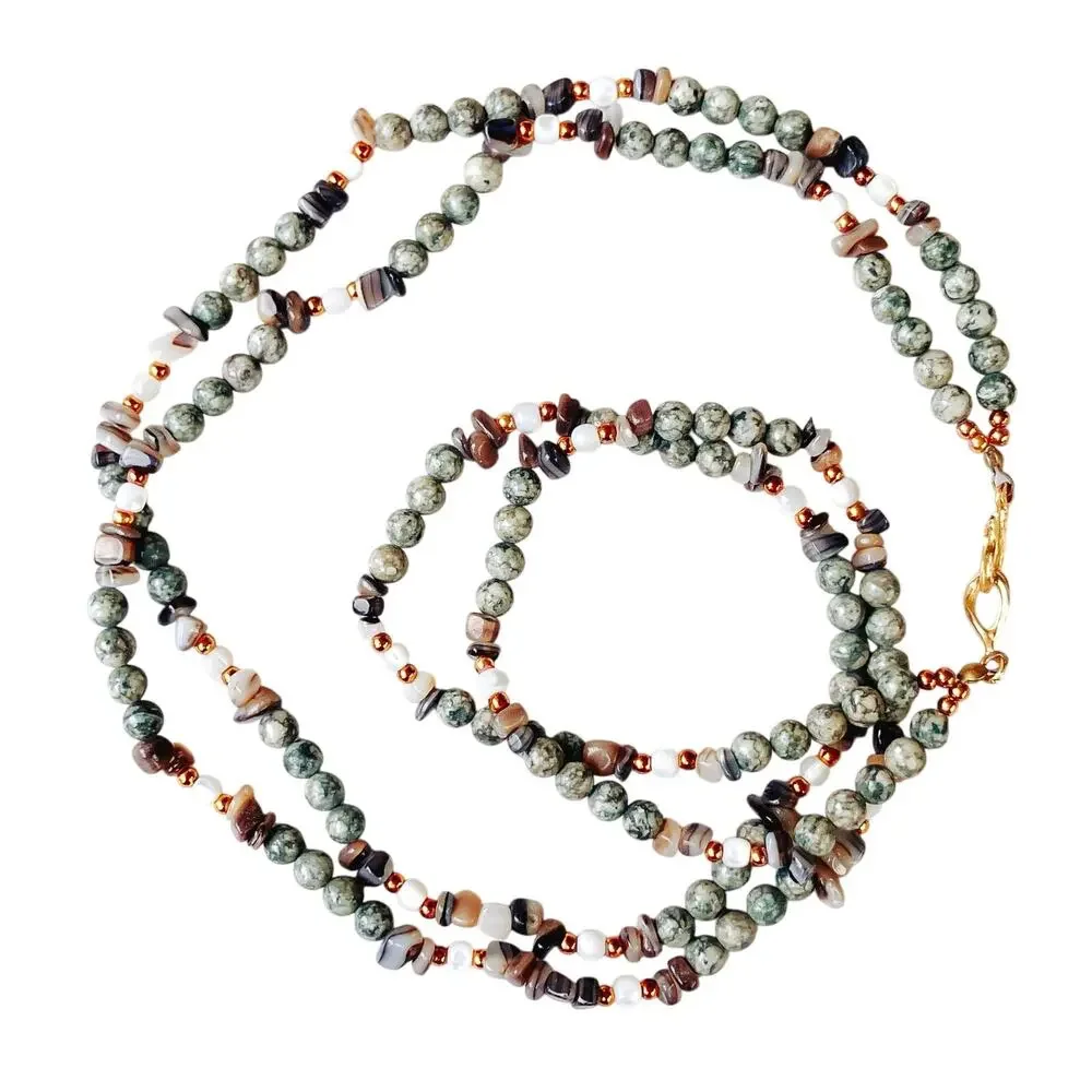 VTG Gemstone Necklace 23.5